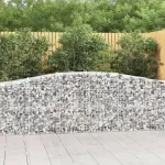 Coșuri gabion arcuite 5 buc, 400x50x80/100 cm, fier galvanizat GartenMobel Dekor