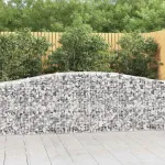 Coșuri gabion arcuite 7 buc, 400x50x80/100 cm, fier galvanizat GartenMobel Dekor