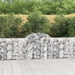 Coșuri gabion arcuite 11 buc, 200x30x80/100cm, fier galvanizat GartenMobel Dekor