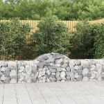 Coșuri gabion arcuite 20 buc, 200x30x60/80 cm, fier galvanizat GartenMobel Dekor