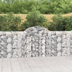 Coșuri gabion arcuite 25 buc, 200x30x100/120 cm fier galvanizat GartenMobel Dekor