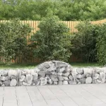 Coșuri gabion arcuite 6 buc, 200x50x40/60 cm, fier galvanizat GartenMobel Dekor