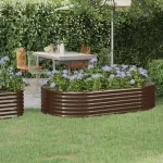 Strat înălțat grădină 175x100x36 cm oțel galvanizat GartenMobel Dekor