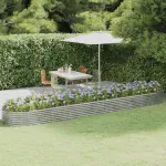 Strat înălțat grădină 507x100x36 cm oțel galvanizat GartenMobel Dekor
