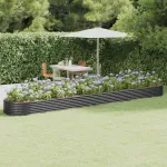 Strat înălțat grădină 544x100x36 cm oțel galvanizat GartenMobel Dekor