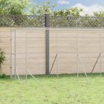 Padoc de exterior pentru câini argintiu 2x6x2 m oțel galvanizat GartenMobel Dekor