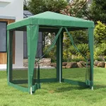 Cort de petrecere cu 4 pereți din plasă, verde, 2x2 m, HDPE GartenMobel Dekor