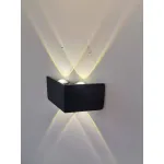Aplică LED exterior AX230, 4 surse, 4W, negru, lumină caldă 3000K