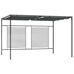 Pavilion cu acoperiș retractabil, antracit, 4x3x2,3 m, 180 g/m² GartenMobel Dekor