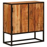 Bufet cu ușă Beta natural 70 x 30 x 75 cm Lemn Solid de Acacia GartenMobel Dekor