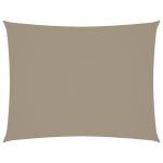 Pânză parasolar, taupe, 4x5 m, țesătură oxford, dreptunghiular GartenMobel Dekor