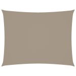 Pânză parasolar gri taupe 2,5x4 m textil oxford dreptunghiular GartenMobel Dekor