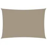 Pânză parasolar gri taupe 3x5 m țesătură oxford dreptunghiular GartenMobel Dekor