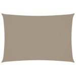 Pânză parasolar gri taupe 3x5 m țesătură oxford dreptunghiular GartenMobel Dekor