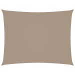 Pânză parasolar gri taupe 4x6 m țesătură oxford dreptunghiular GartenMobel Dekor