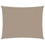 Pânză parasolar gri taupe 4x6 m țesătură oxford dreptunghiular GartenMobel Dekor