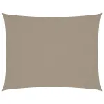 Pânză parasolar gri taupe 5x6 m țesătură oxford dreptunghiular GartenMobel Dekor