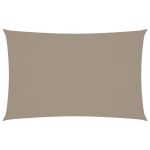 Pânză parasolar gri taupe 5x8 m țesătură oxford dreptunghiular GartenMobel Dekor