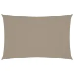 Pânză parasolar gri taupe 5x8 m țesătură oxford dreptunghiular GartenMobel Dekor