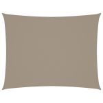 Pânză parasolar gri taupe 6x7 m țesătură oxford dreptunghiular GartenMobel Dekor