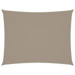 Parasolar gri taupe 5x7 m țesătură oxford dreptunghiular GartenMobel Dekor