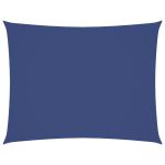 Pânză parasolar albastru 5x7 m, țesătură oxford, dreptunghiular GartenMobel Dekor