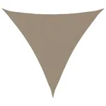 Parasolar, gri taupe, 3x3x3 m, țesătură oxford, triunghiular GartenMobel Dekor