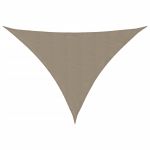 Parasolar gri taupe 2,5x2,5x3,5 m țesătură oxford triunghiular GartenMobel Dekor