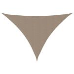 Parasolar gri taupe 3,5x3,5x4,9 m țesătură oxford triunghiular GartenMobel Dekor