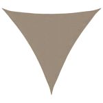 Parasolar gri taupe 4,5x4,5x4,5 m țesătură oxford triunghiular GartenMobel Dekor