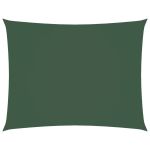 Parasolar verde închis 3,5x5 m țesătură oxford dreptunghiular GartenMobel Dekor