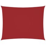 Pânză parasolar, roșu, 4x5 m, țesătură oxford, dreptunghiular GartenMobel Dekor