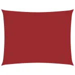 Pânză parasolar, roșu, 4x5 m, țesătură oxford, dreptunghiular GartenMobel Dekor