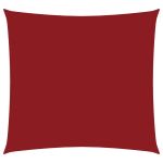 Pânză parasolar, roșu, 5x5 m, țesătură oxford, pătrat GartenMobel Dekor