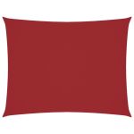 Pânză parasolar, roșu, 6x7 m, țesătură oxford, dreptunghiular GartenMobel Dekor