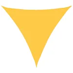 Parasolar, galben, 4,5x4,5x4,5 m, țesătură oxford, triunghiular GartenMobel Dekor