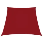 Parasolar, roșu, 2/4x3 m, țesătură oxford, trapez GartenMobel Dekor