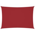 Parasolar, roșu, 2,5x4,5 m, țesătură oxford, dreptunghiular GartenMobel Dekor