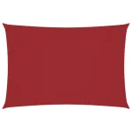 Parasolar, roșu, 2,5x4,5 m, țesătură oxford, dreptunghiular GartenMobel Dekor