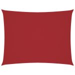 Parasolar, roșu, 2,5x4 m, țesătură oxford, dreptunghiular GartenMobel Dekor