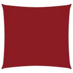 Parasolar, roșu, 2x2 m, țesătură oxford, pătrat GartenMobel Dekor