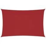 Parasolar, roșu, 2x4,5 m, țesătură oxford, dreptunghiular GartenMobel Dekor