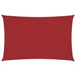 Parasolar, roșu, 4x7 m, țesătură oxford, dreptunghiular GartenMobel Dekor