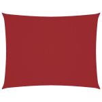 Parasolar, roșu, 5x7 m, țesătură oxford, dreptunghiular GartenMobel Dekor