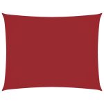 Parasolar, roșu, 6x8 m, țesătură oxford, dreptunghiular GartenMobel Dekor
