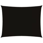 Pânză parasolar, negru, 2x3 m, țesătură oxford, dreptunghiular GartenMobel Dekor