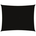 Pânză parasolar, negru, 3x4 m, țesătură oxford, dreptunghiular GartenMobel Dekor