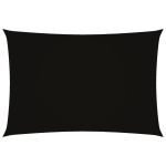Pânză parasolar, negru, 3x5 m, țesătură oxford, dreptunghiular GartenMobel Dekor