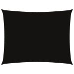 Pânză parasolar, negru, 4x5 m, țesătură oxford, dreptunghiular GartenMobel Dekor