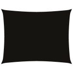 Pânză parasolar, negru, 4x6 m, țesătură oxford, dreptunghiular GartenMobel Dekor